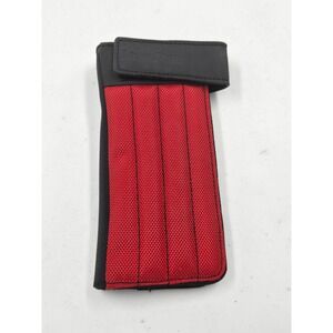 GameStop Universal Handheld Console Carrying Case Red Black Nylon Pouch DS